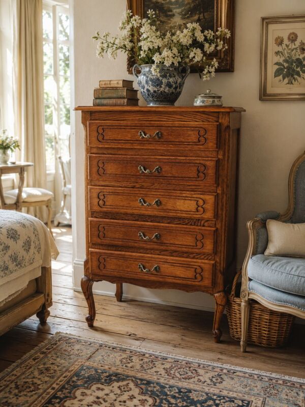 Francúzska dubová komoda – chiffonier